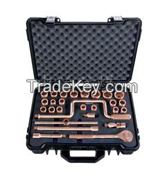 Non sparking safety tools socket set 28pcs Explosion-proof safety tools set