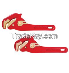 Non sparking safety tools wrench pipe adjustable for Petroleum Forging beryllium bronze 