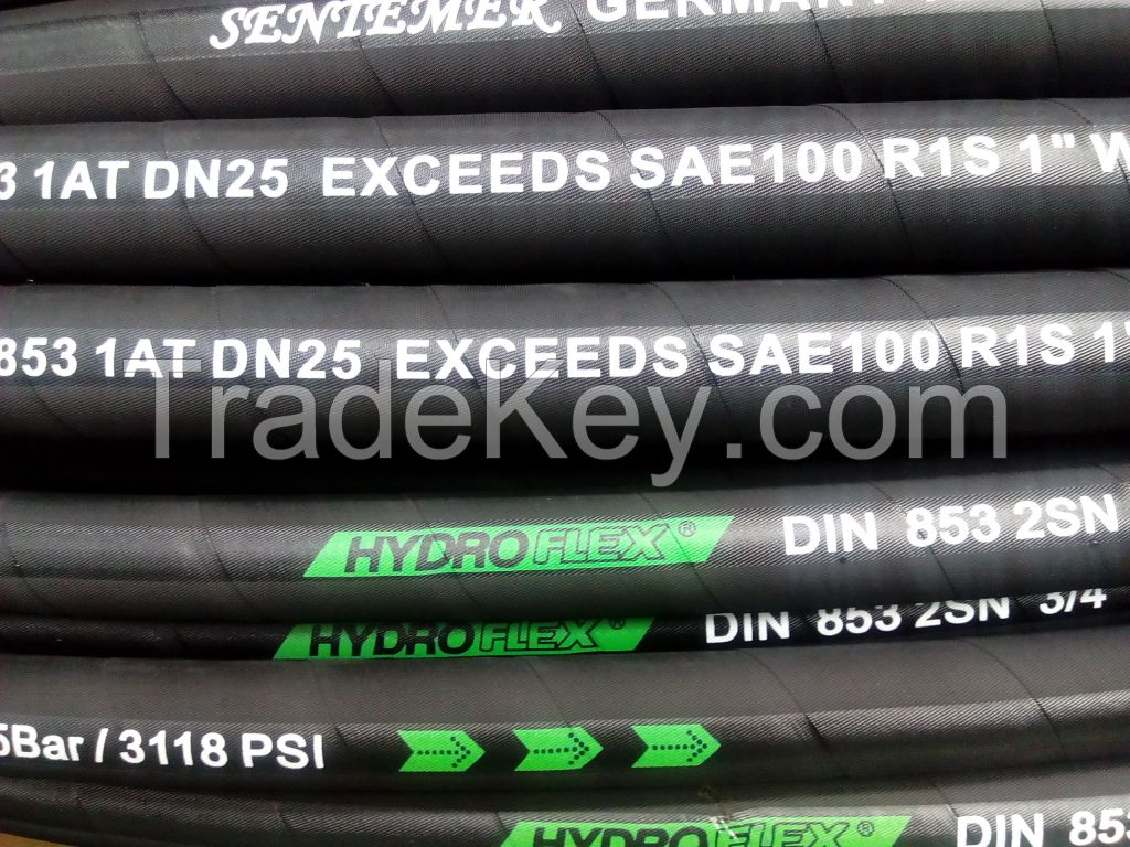 hydraulic rubber hose  SAE100 R1 A  DIN EN 853 1ST
