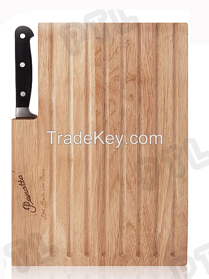 high-quality S/S cheese knife with rectangular wooden chopping board 