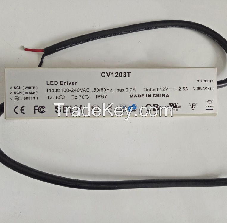 Constant Voltage Waterproof LED Driver 30W