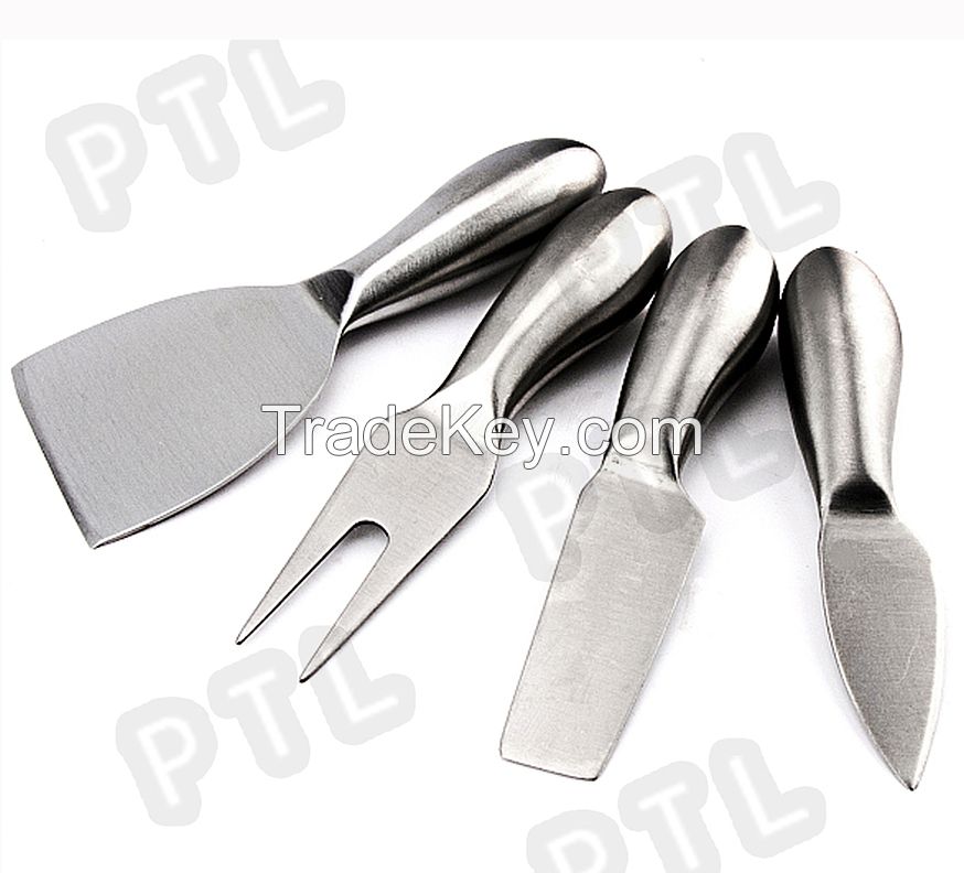 stainless steel cheese set with hollow handle(knife&fork&spatula) 