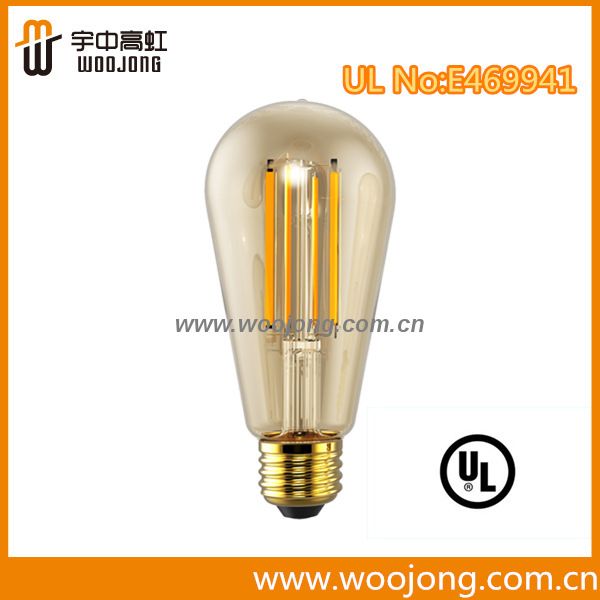 UL FCC Dimmable Led Edison Bulb ST19 4.5W  LED filament bulb 