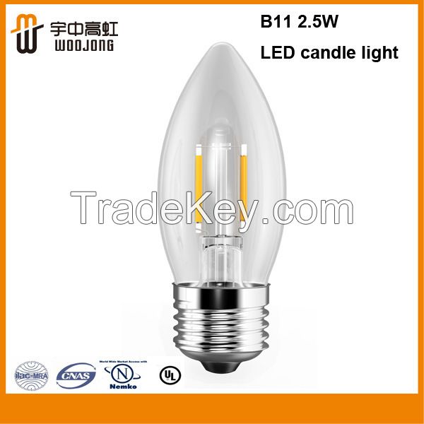 CE LED filament bulbs B35  filament bulbs 220-240vac