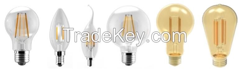 ST19 2200k UL led filament bulbs Patent Epistar Chips 2.5W 5W 110-130VAC2. 2700k 3000k