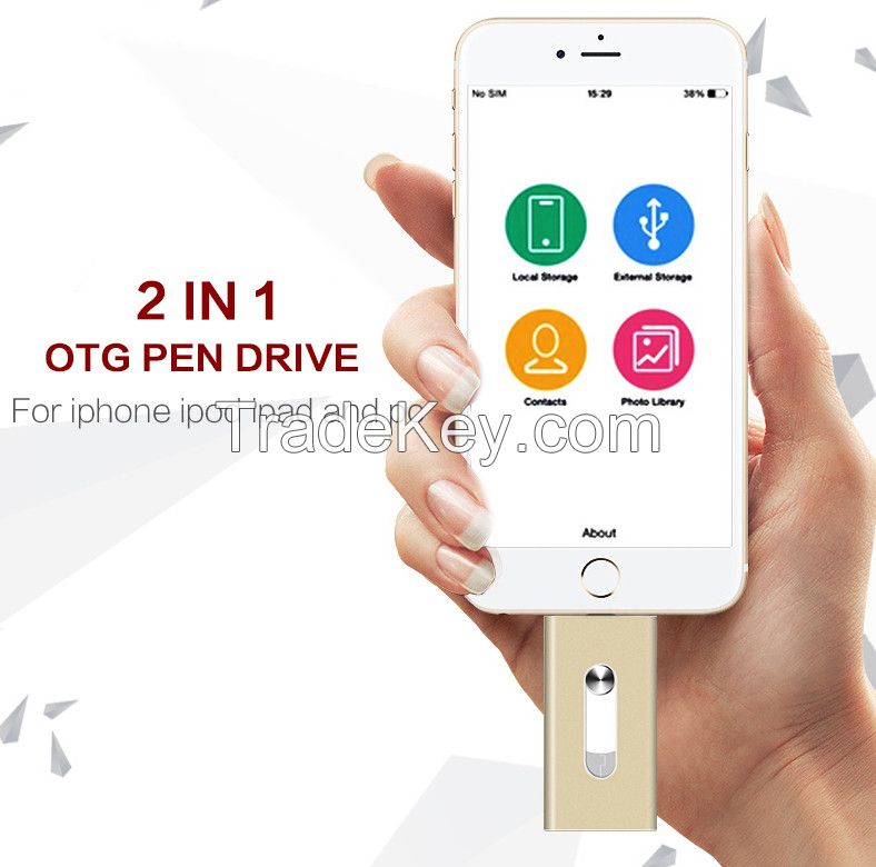 2016 newest best sell design  OTG USB android 4.0 usb otg  flash drive MFI bluetooth