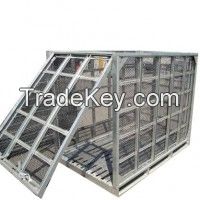 Wire Mesh Roll Containers For Agricultural Use