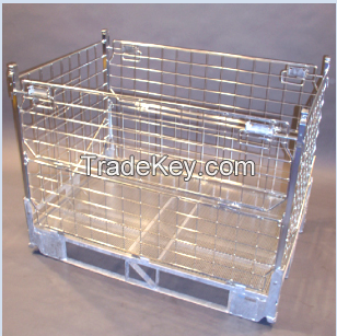 Stackable Folding Pallet Cage