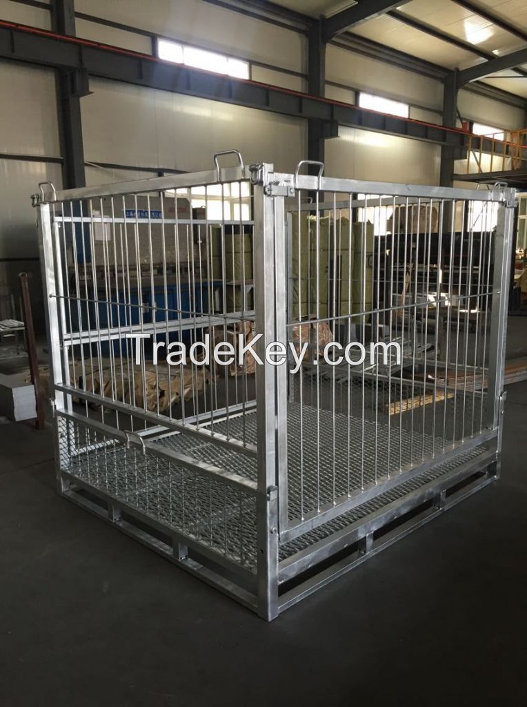 Stackable Folding Pallet Cage