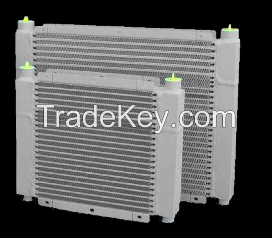 Composite oil cooler for compressor