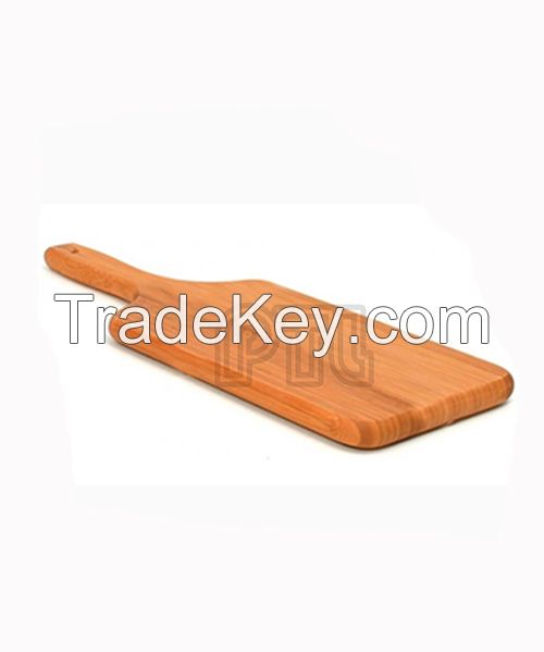 wooden cheese chopping board with wooden handle 