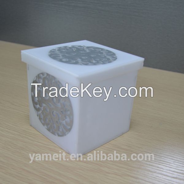 Customized Logo Acrylic Storage Box With 4 Compartments