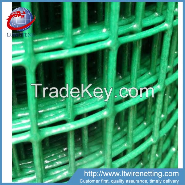 high quality 2x1 inch green pvc coated welded wire mesh