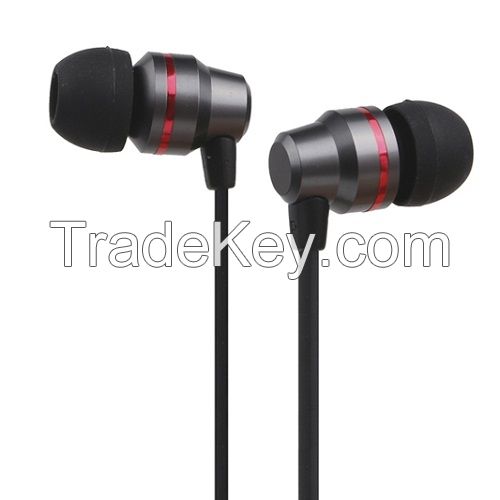 Metal in ear headphone earphone with MIC and remote contral for mobile