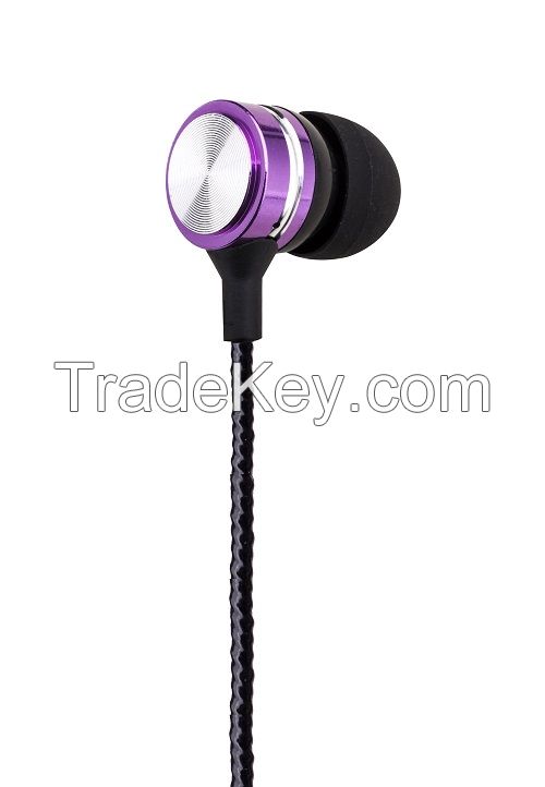 earphone with mic and remote contral in ear earphone for mobile phone