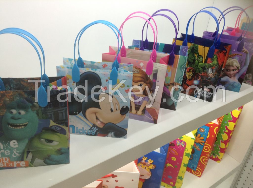Printed Plastic Gift Shopping Bags
