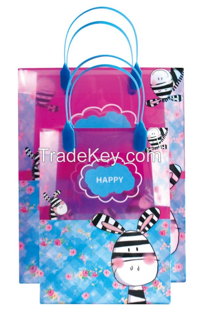 PP hook handle underwear plastic gift bag/underwear bag/clothes shopping bag