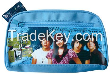 Pencil Case with Two Side Zipper Compartment