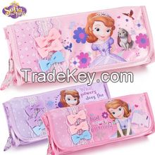 LA-11-01 - Polyester pencil case with two side zipper compartment 