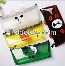 LA-11-01 - Polyester pencil case with two side zipper compartment 