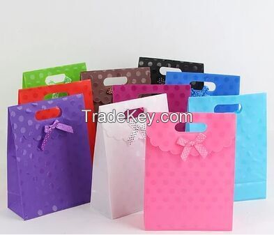 Printed Plastic Gift Shopping Bags