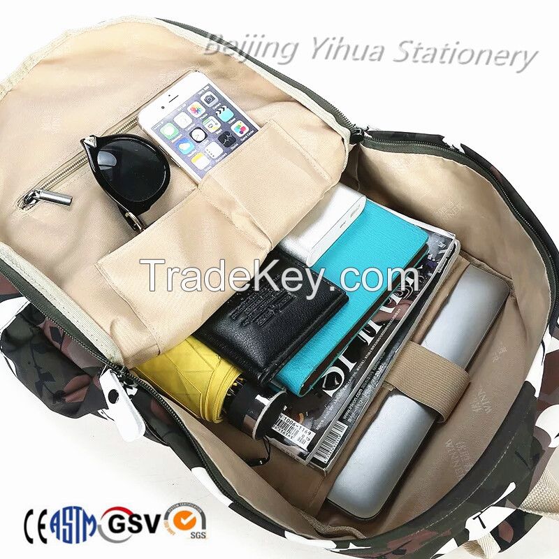 Camping hiking backpack polyester outdoor travel  backpack