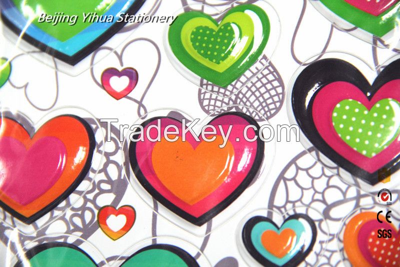 2017 most popular different style 3D sticker for kids or students