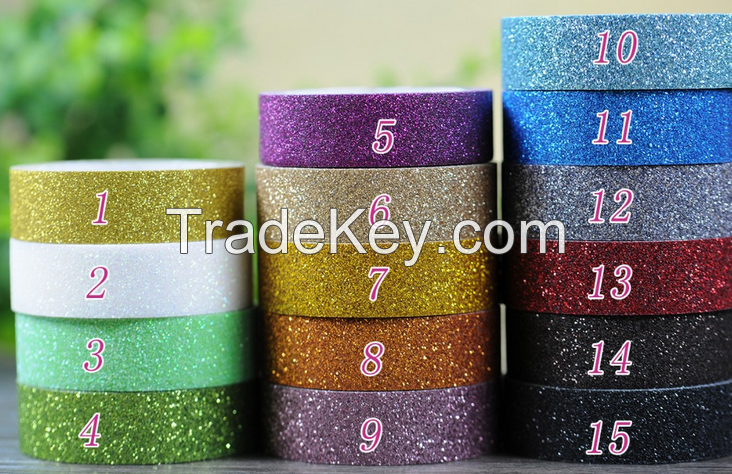 2016 popular differenet colors glitter paper for gift wrapping