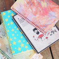 Thick  Notebook Spiral 100 paper Small Notepad mini portable Korea Business Creative diary