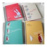 Thick  Notebook Spiral 100 paper Small Notepad mini portable Korea Business Creative diary