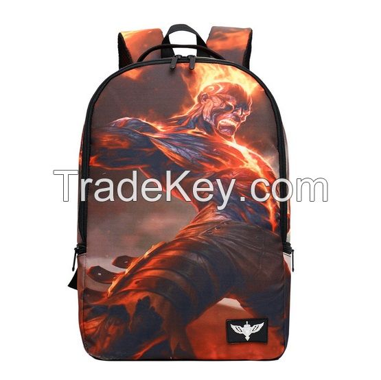 Factory sale League of Legends backpack, pupil and middle school student backpack