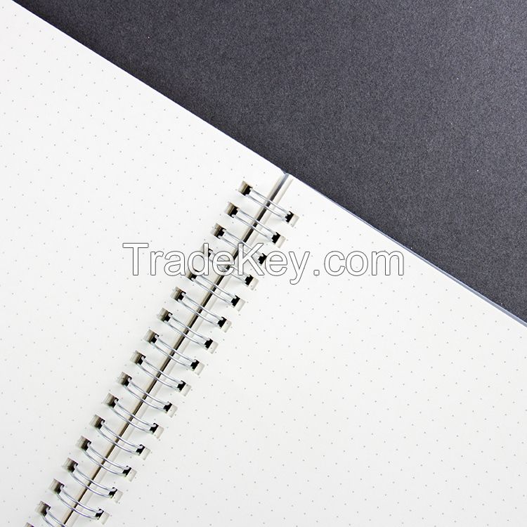 Spiral PP cover notebook, factory direct selling notebook