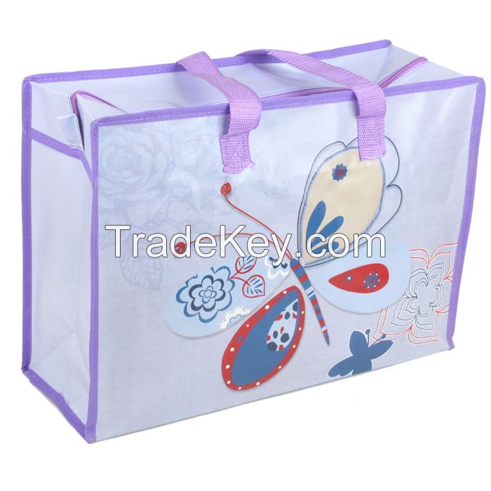 Waterproof coated film nonwoven traveling bags, eco-friendly shopping bags