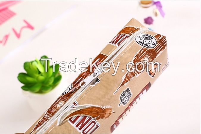 Hot sale simple student pen case, PVC pencil case