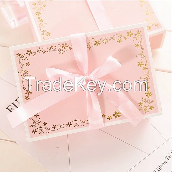 Factory direct underwear box socks gift box, pink drawer underwear box