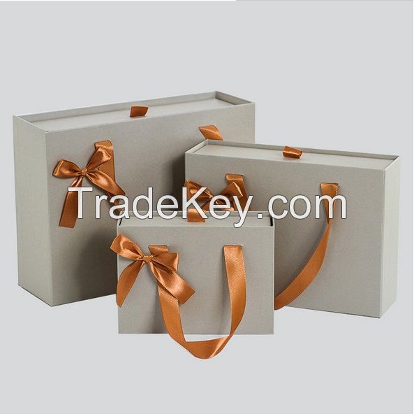 Paper package box for gift, drawer type wedding paper gift boxes