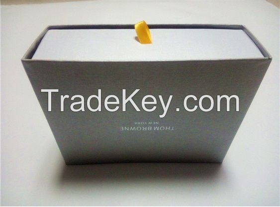 2017 Popular Silver Custom Drawer Type Gift Packaging Cardboard Box