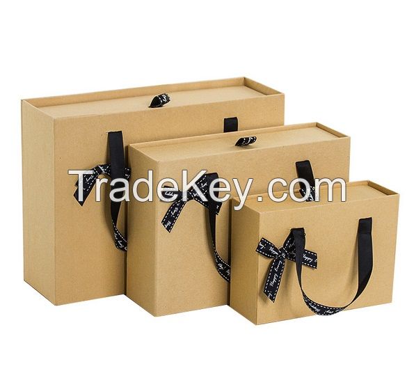 Paper package box for gift, drawer type wedding paper gift boxes