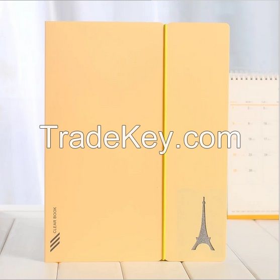 New student stationery supplies booklet/office file folder, book inserts folder
