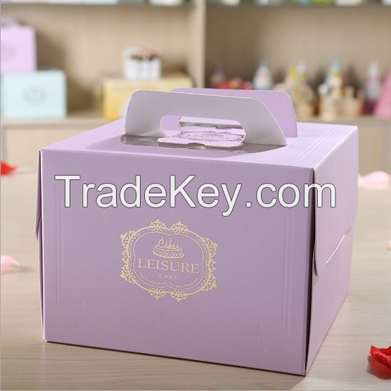 Paper cardboard cake boxes for gift