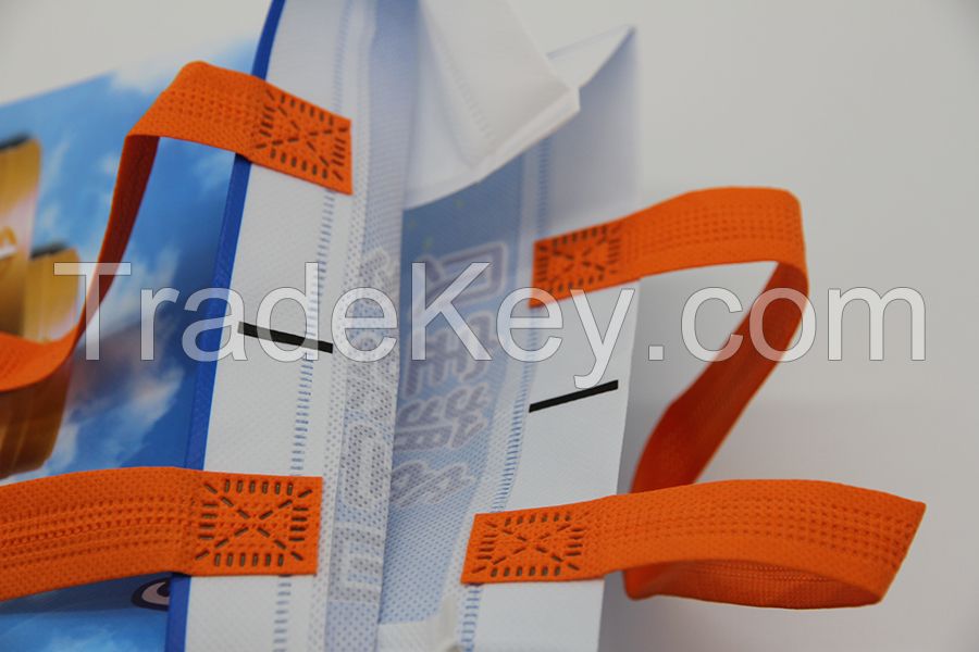 China Factory Printing Film Tote Nonwoven Bags, Covered Shopping Nonwoven Bags