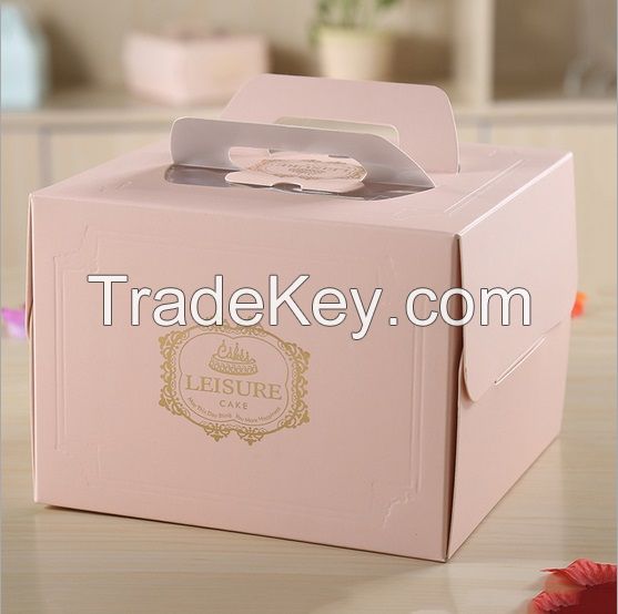 Paper cardboard cake boxes for gift