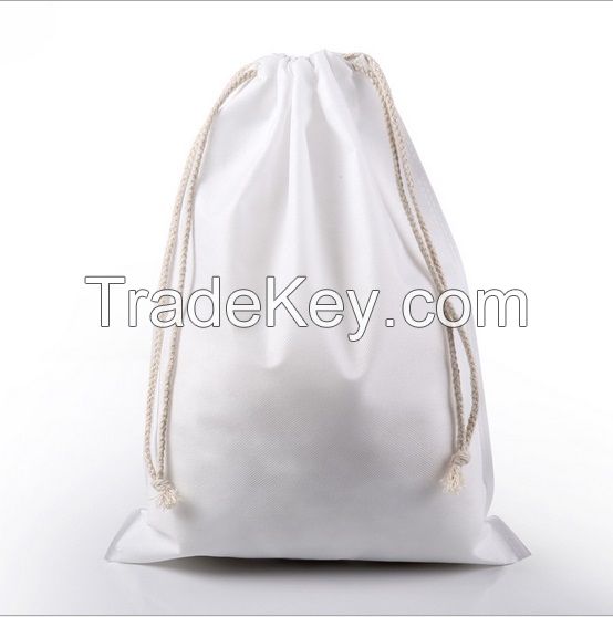 Reusable nonwoven drawstring bag, nonwoven shopping bag