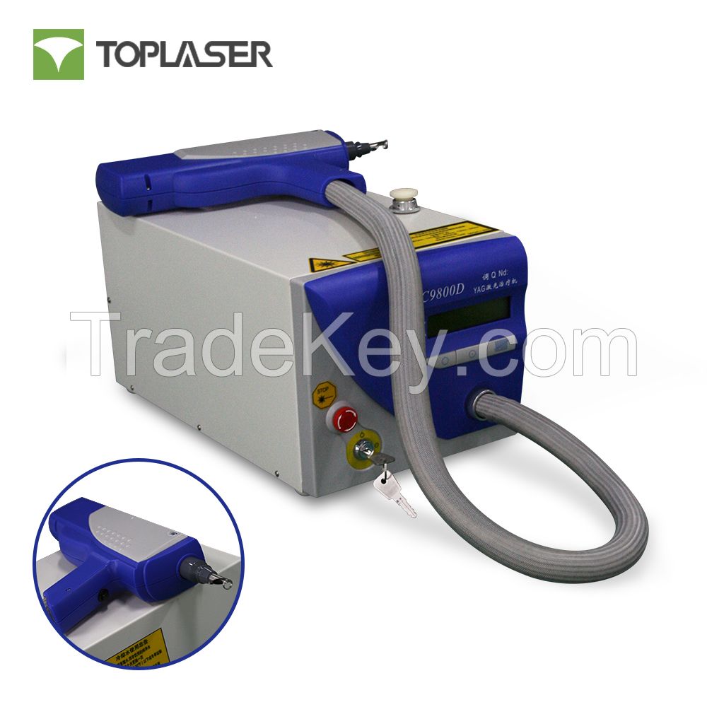 Portable Q-switched Nd Yag Tattoo Removal Machine with CE