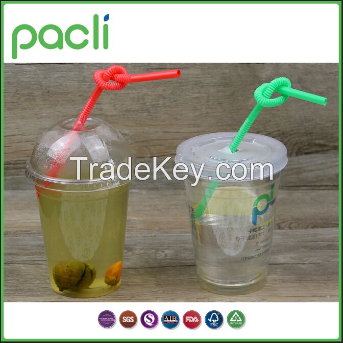 Plastic artistical straws