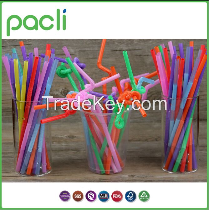 Plastic artistical straws