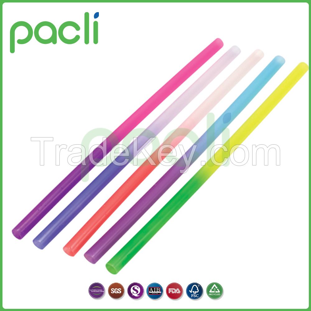 Color changing drinking straw