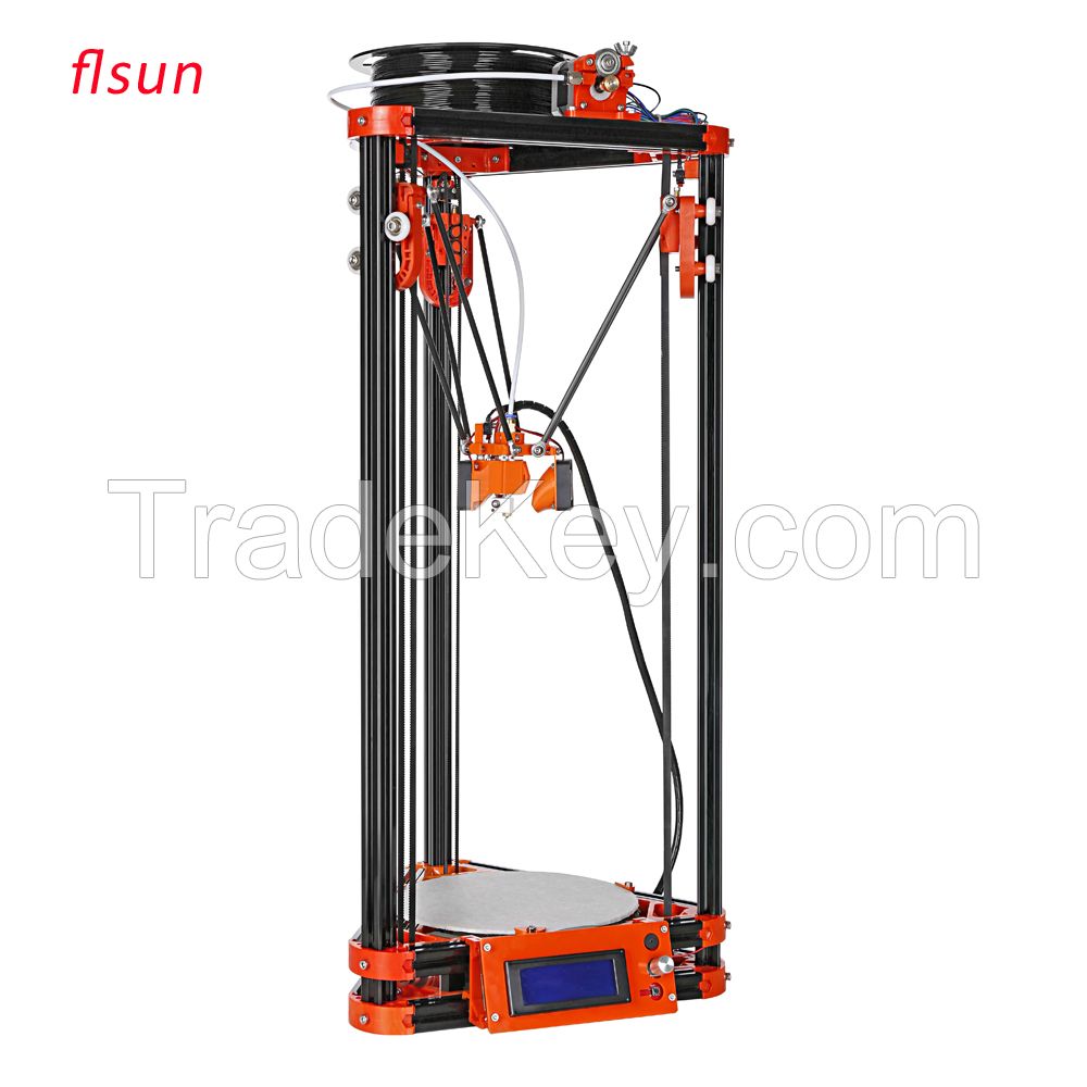 LCD Display 3D Printing Machine Kits 3d Printer Kossel K800 XL 3d Printer Kit With Heated Bed Options one roll Filament 8GB SD Card