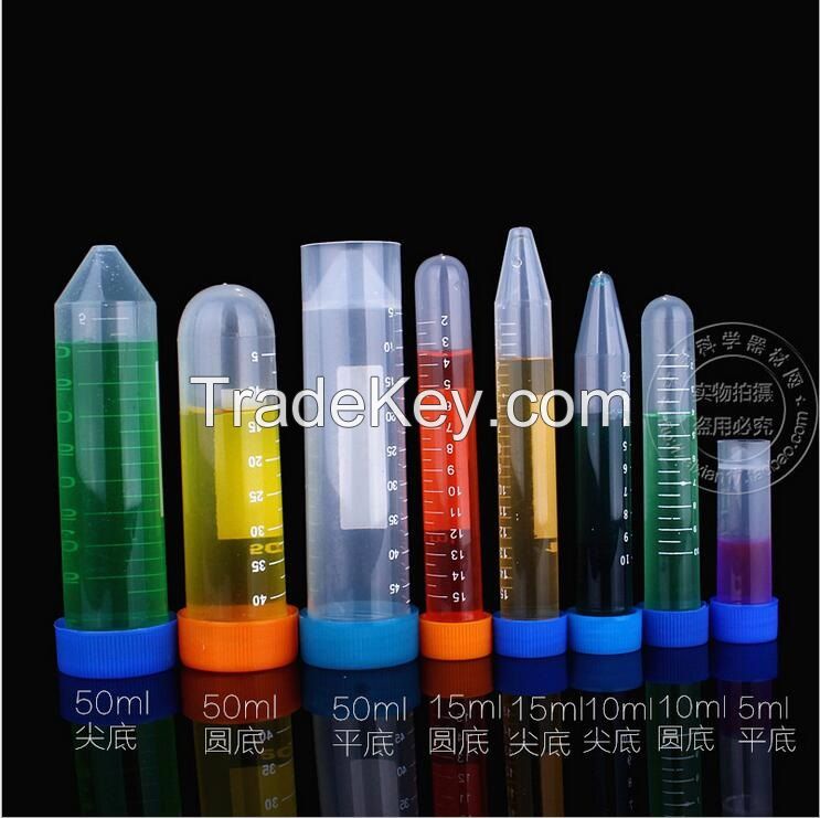 high quality conical bottom round bottom self standing bottom laboratory plastic centrifuge tube 0.2-50ml