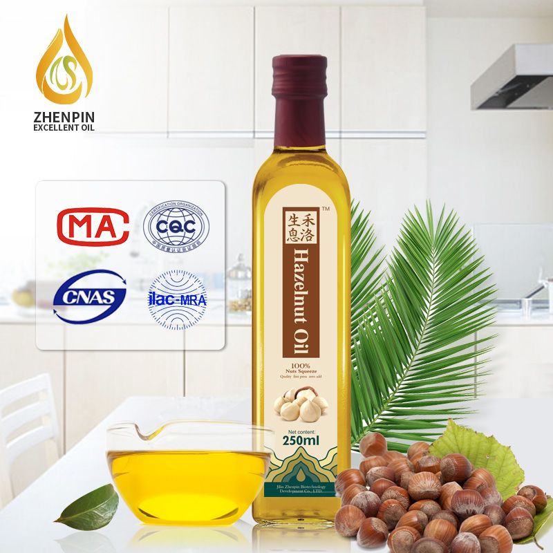 China HACCP Factory supply Pure Hazelnut Oil with high nutrition 160ml/bottle